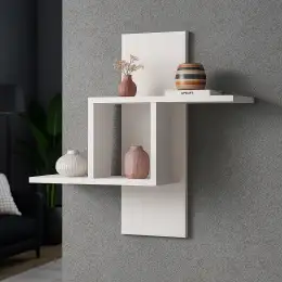 Raft perete Berlin Homs, 68 x 60 x 19.6 cm, alb